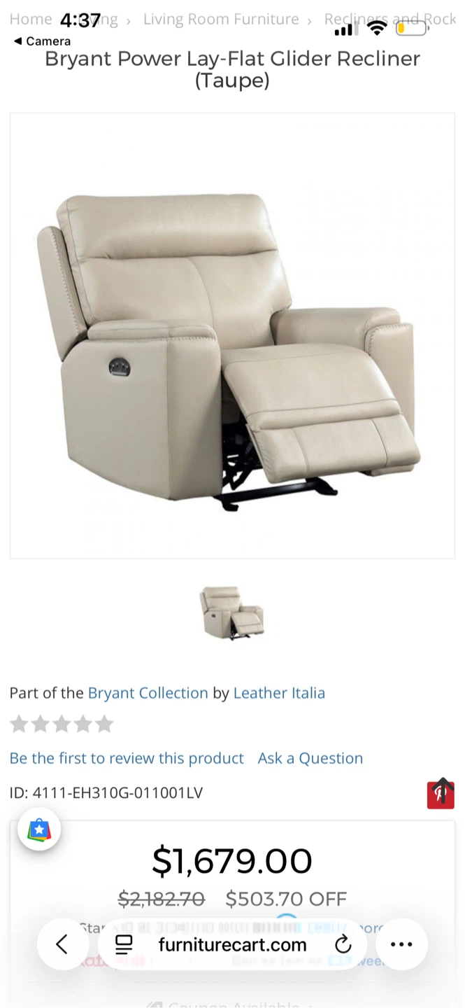 Recliner chair