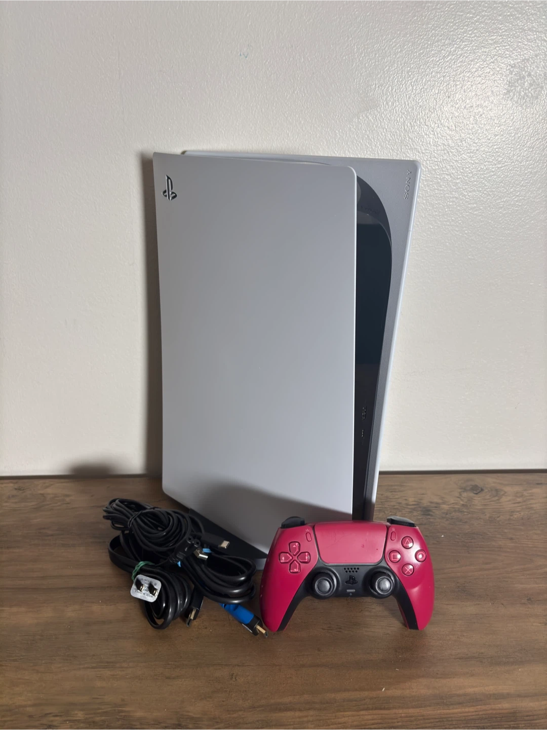 PS5 Digital Edition + Red Controller & Stand - Limited Time!