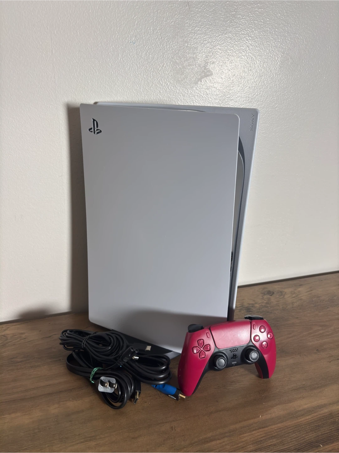 PS5 Digital Edition + Red Controller & Stand - Limited Time! - photo 2