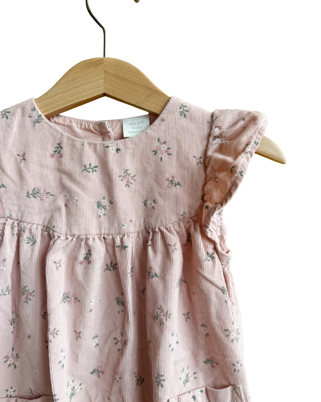 Pink Baby Floral Overalls - photo 2