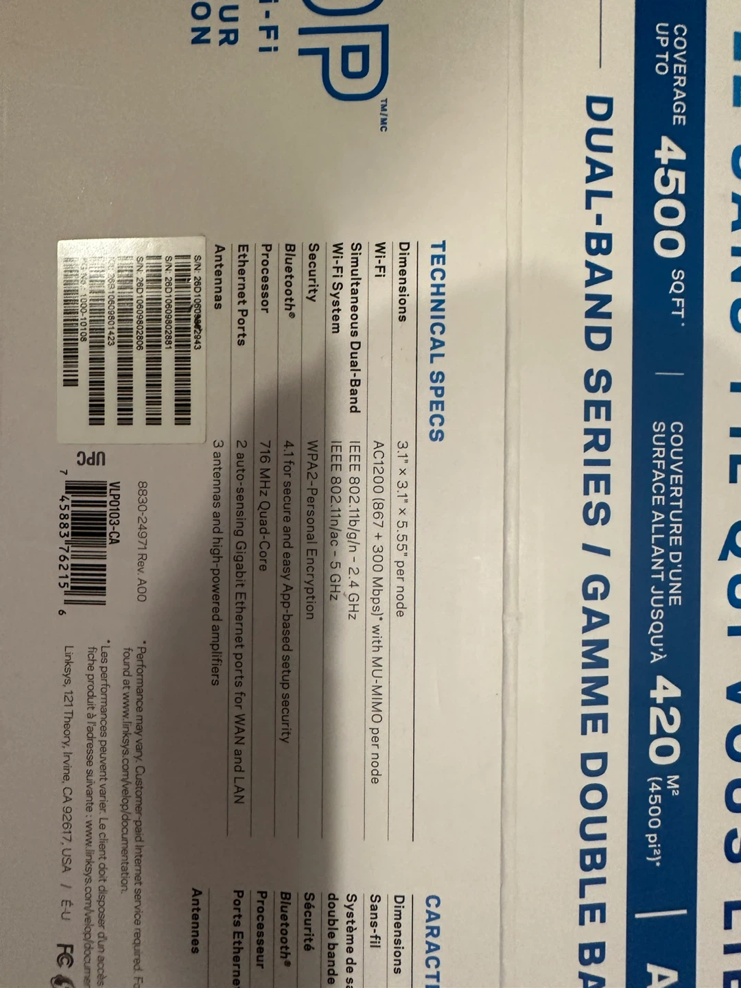 Linksys Velop AC3600 Whole Home WiFi System (3-Pack) - photo 3