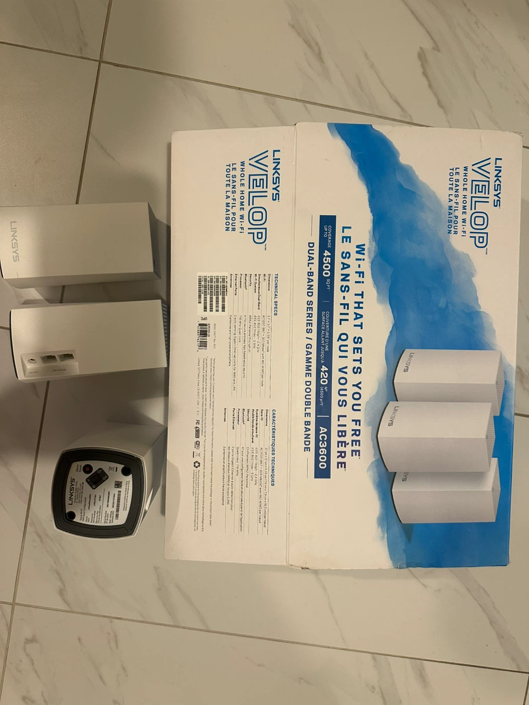 Linksys Velop AC3600 Whole Home WiFi System (3-Pack)