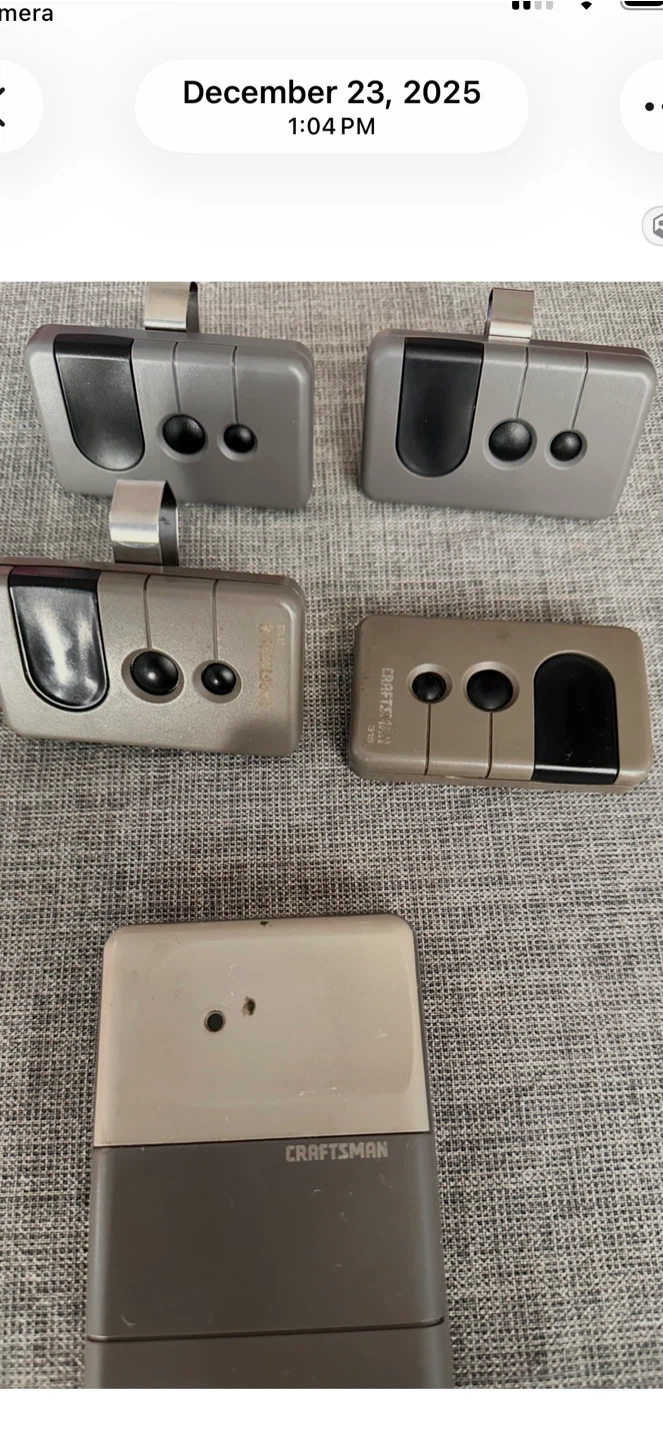 Garage door remote