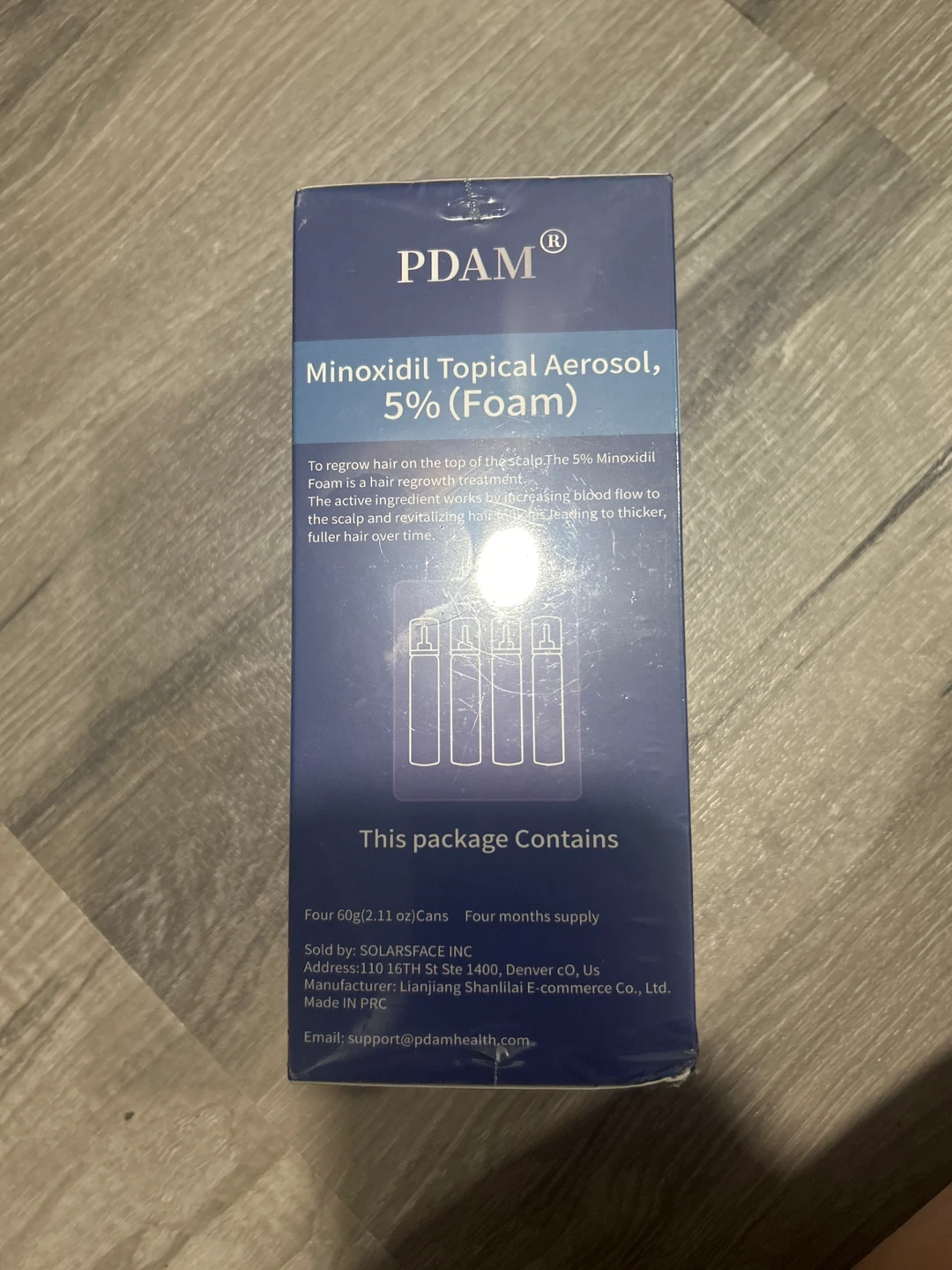 PDAM 5% Minoxidil Foam Hair Regrowth Treatment 4 Cans - photo 4