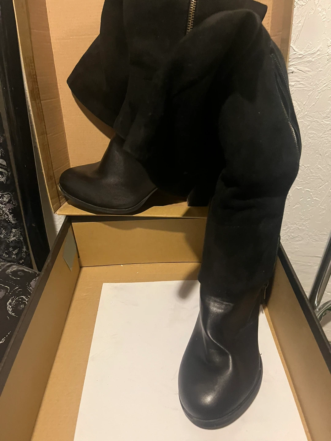 Black Knee-High Boots - photo 2