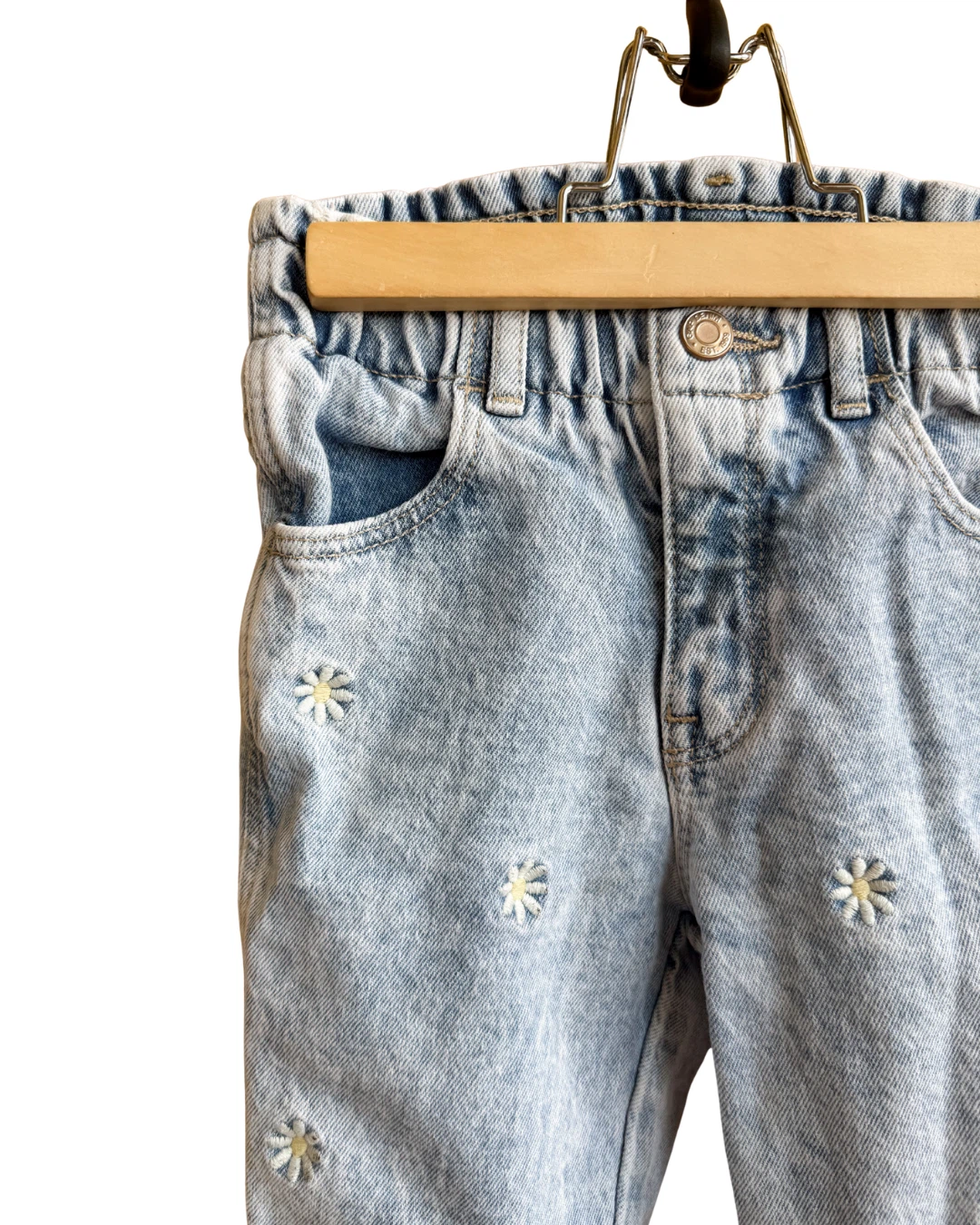 GAP Girls Embroidered Daisy Jeans