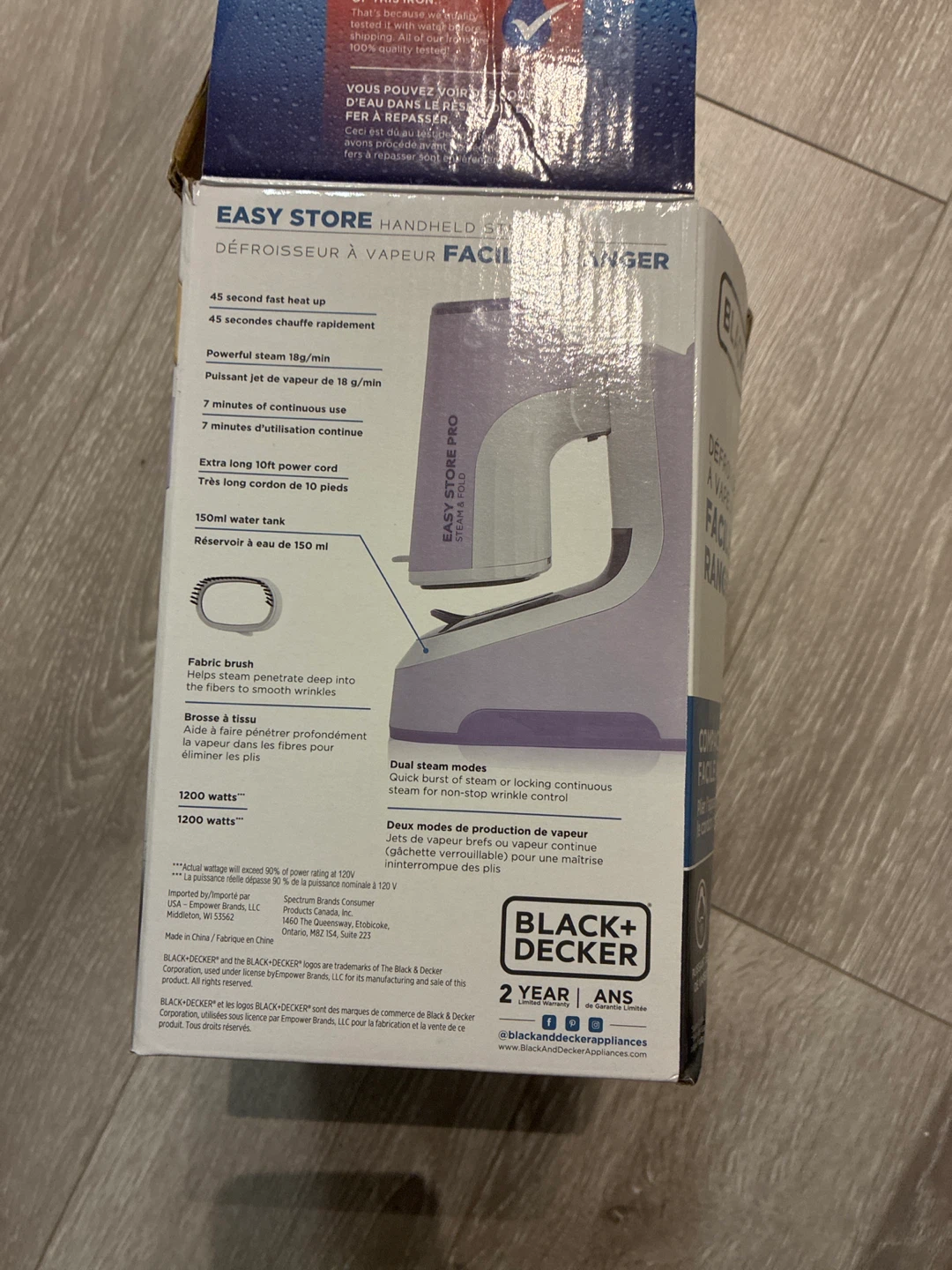 Black+Decker Easy Store Handheld Steamer - photo 3