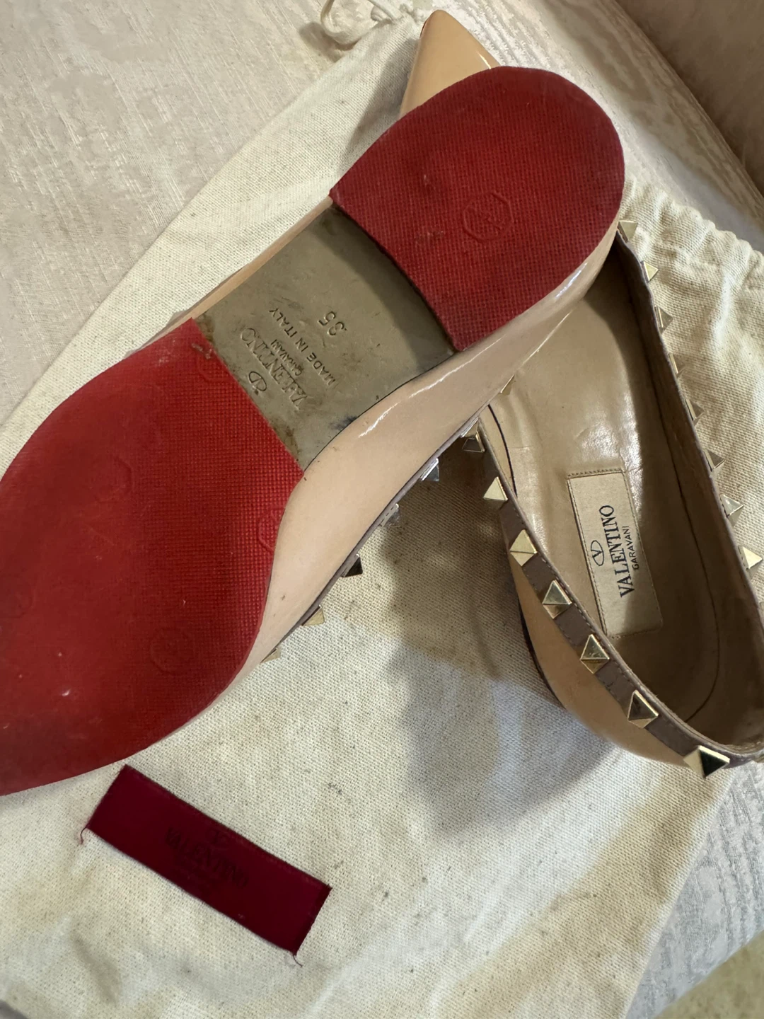 Valentino Rockstud Flats Size 35 - photo 2