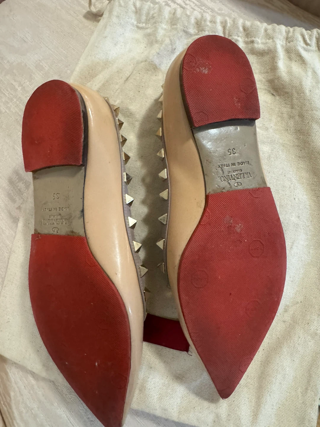 Valentino Rockstud Flats Size 35 - photo 3