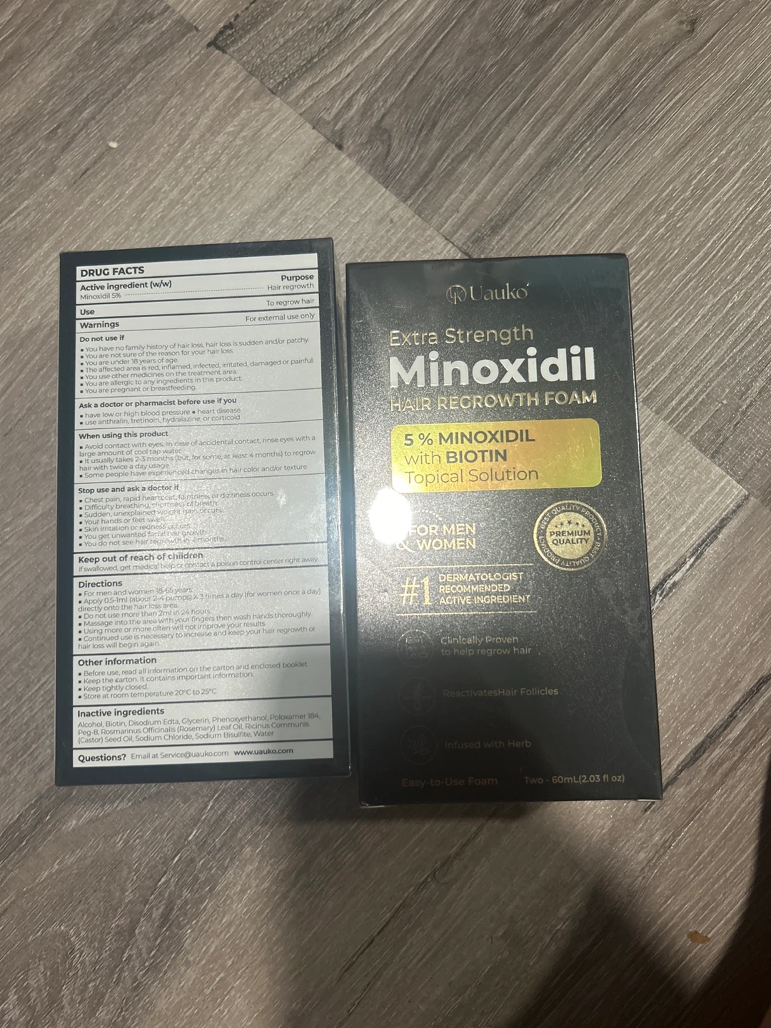 Espuma de Minoxidil 5% con Biotina Lauko - photo 2