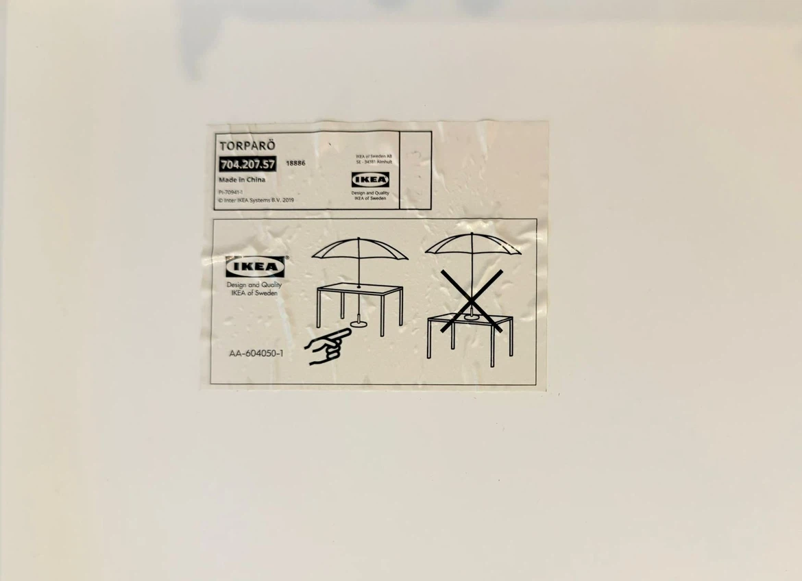 IKEA White Table - photo 3