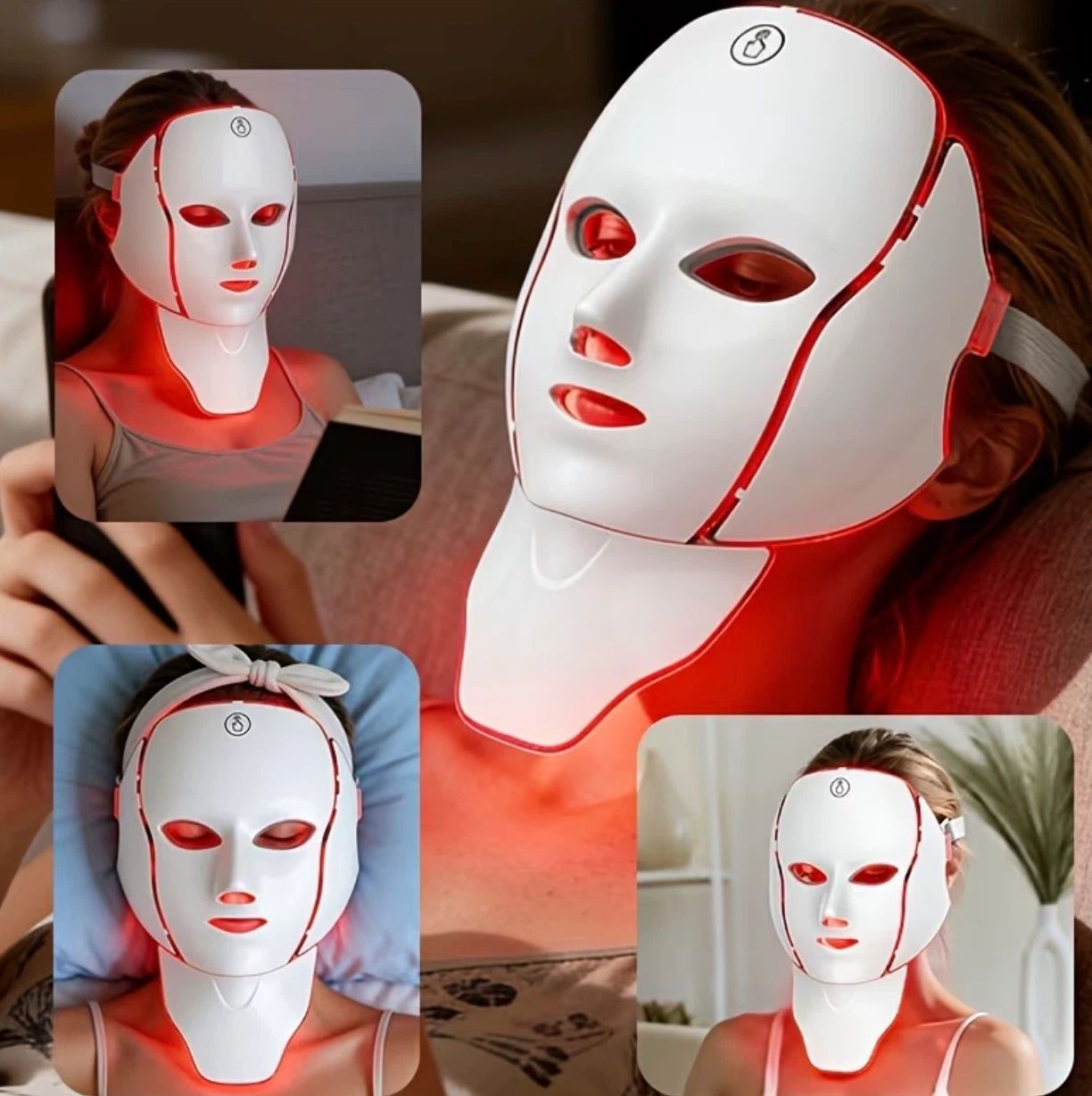 7 in 1 LED Face Mask with Neck (BRAND NEW IN BOX) - photo 2
