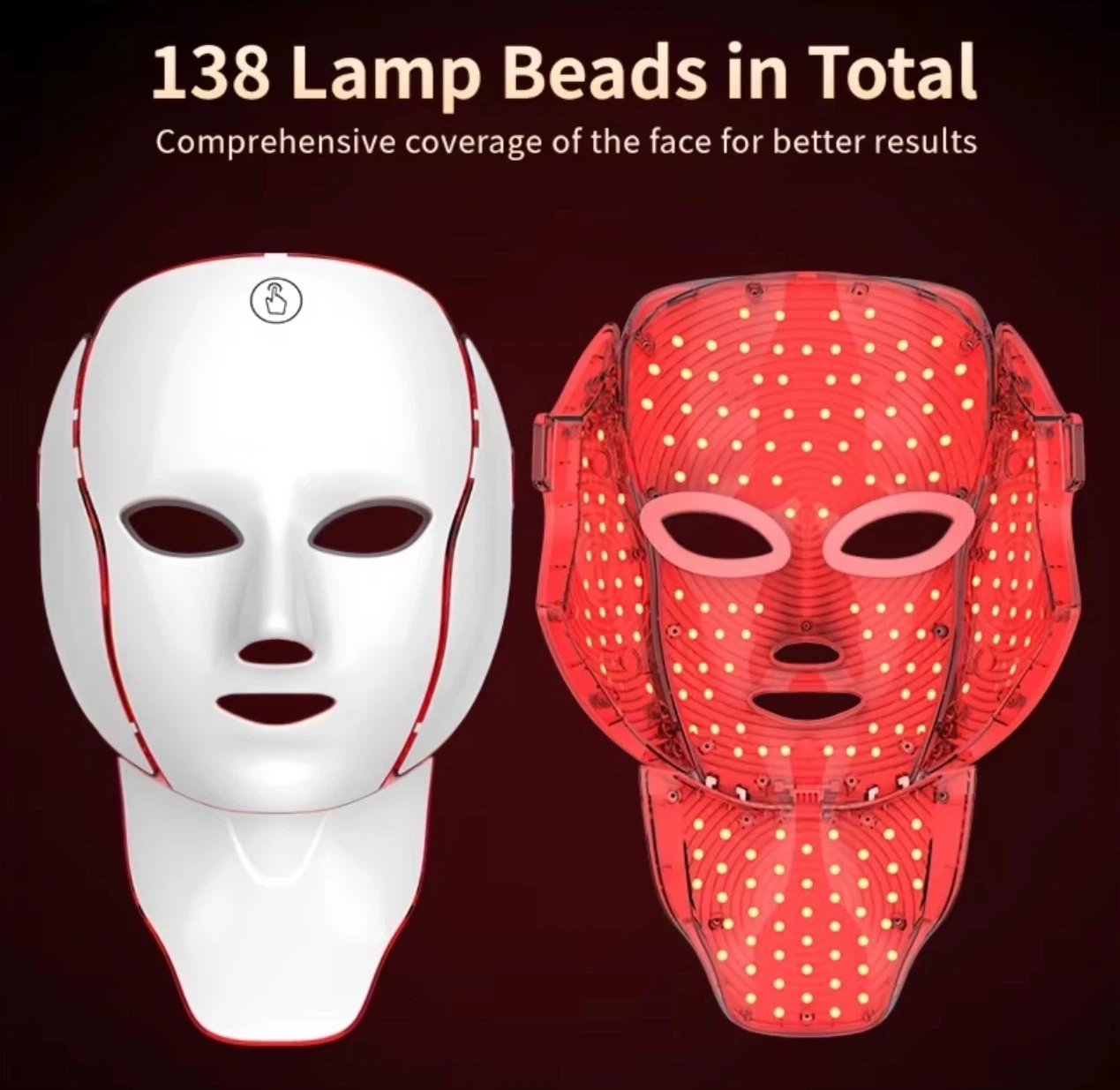 7 in 1 LED Face Mask with Neck (BRAND NEW IN BOX) - photo 4