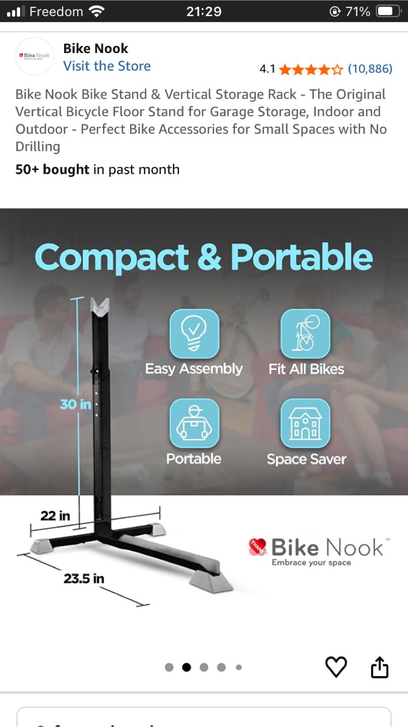 NEW upright bike stand 🚲 - photo 2
