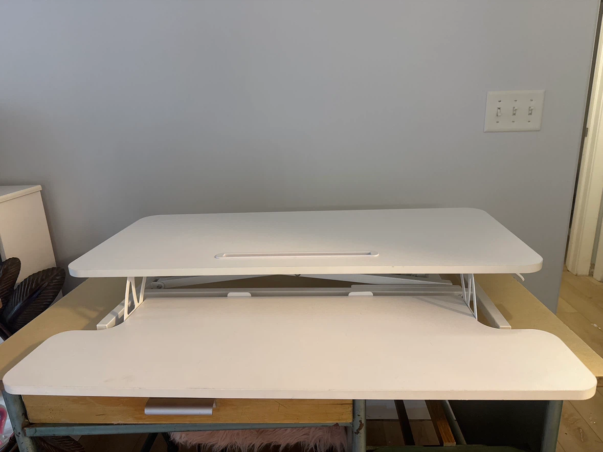White Standing Desk Converter - photo 2