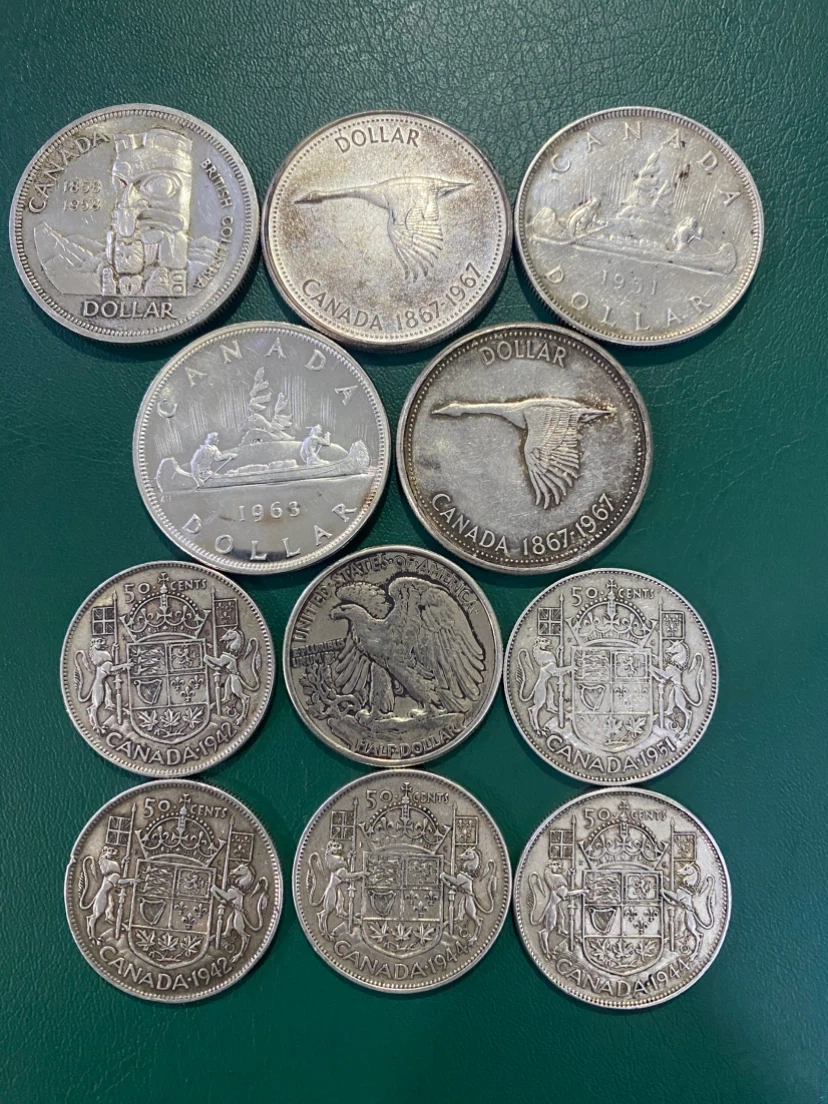 Collection of Canadian and US Coins