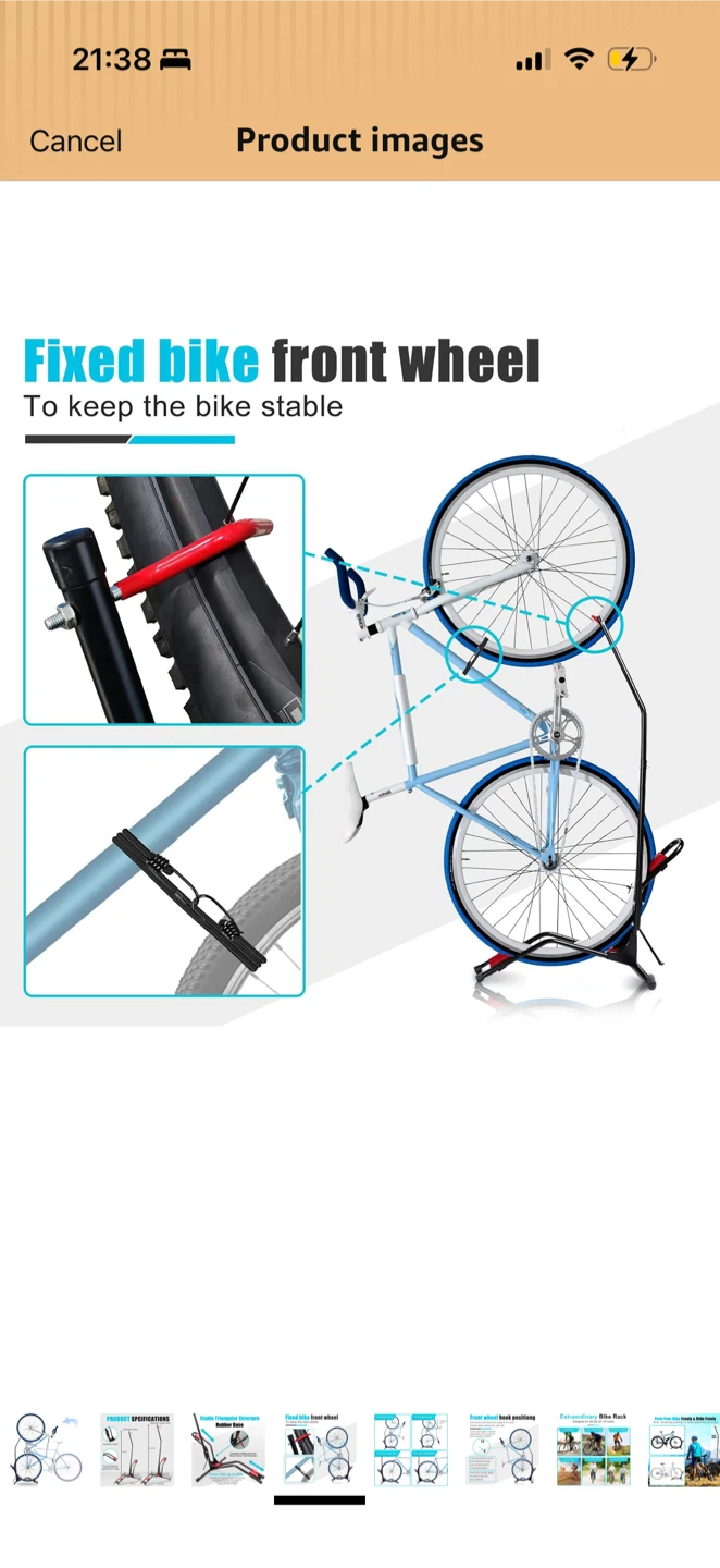 Vertical bike stand - photo 3