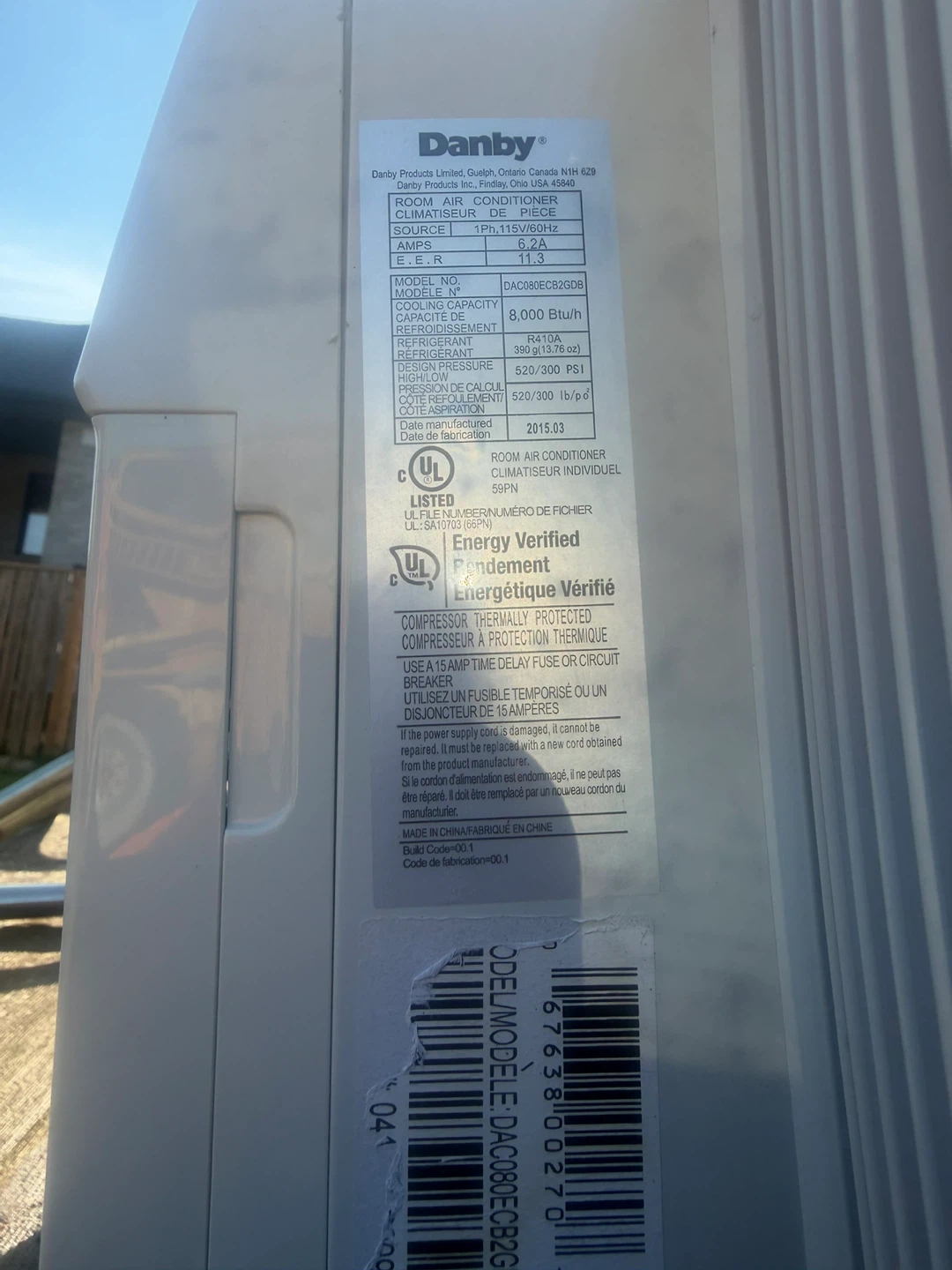 AC for sale 8000 BTU - photo 4