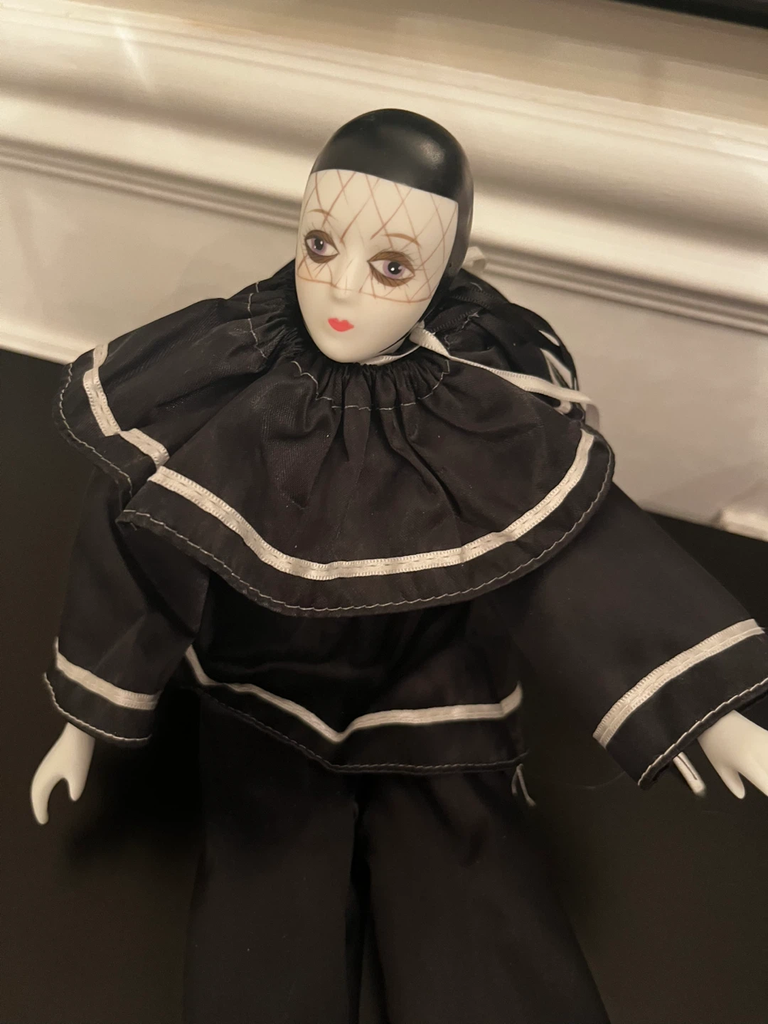 Vintage Porcelain Pierrot Clown Doll - photo 2