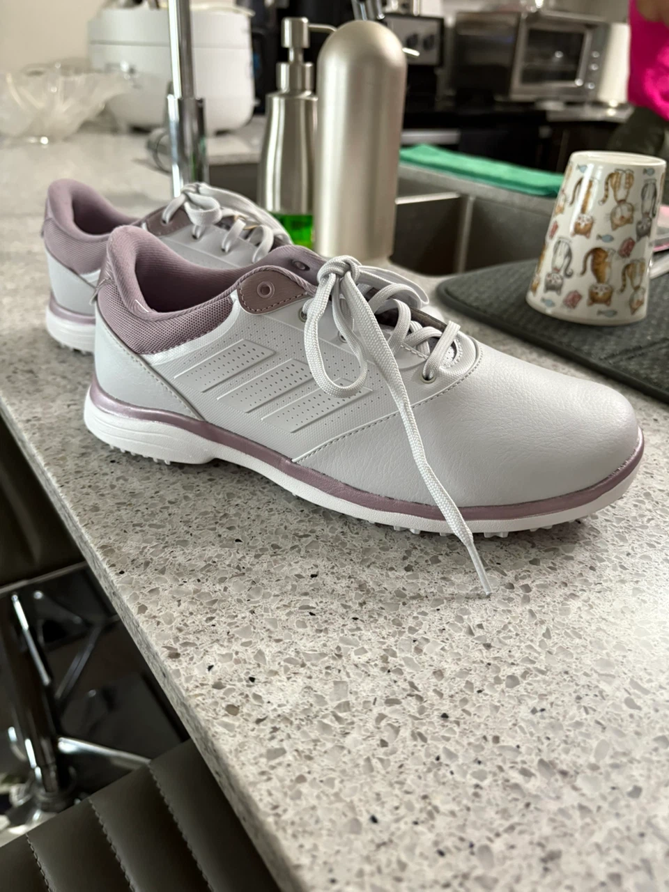 Adidas Women's Golf Shoes White/Purple - photo 2