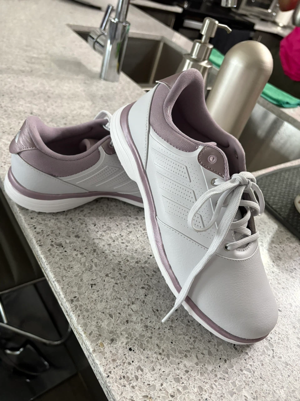 Adidas Women's Golf Shoes White/Purple - photo 3