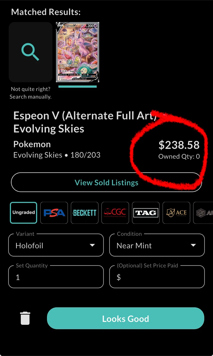 Espeon V (Alternate Full Art) Pokemon Card - photo 3