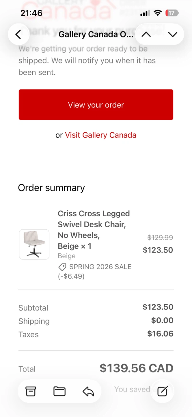 Criss Cross Legged Swivel Desk Chair, No Wheels. - photo 2