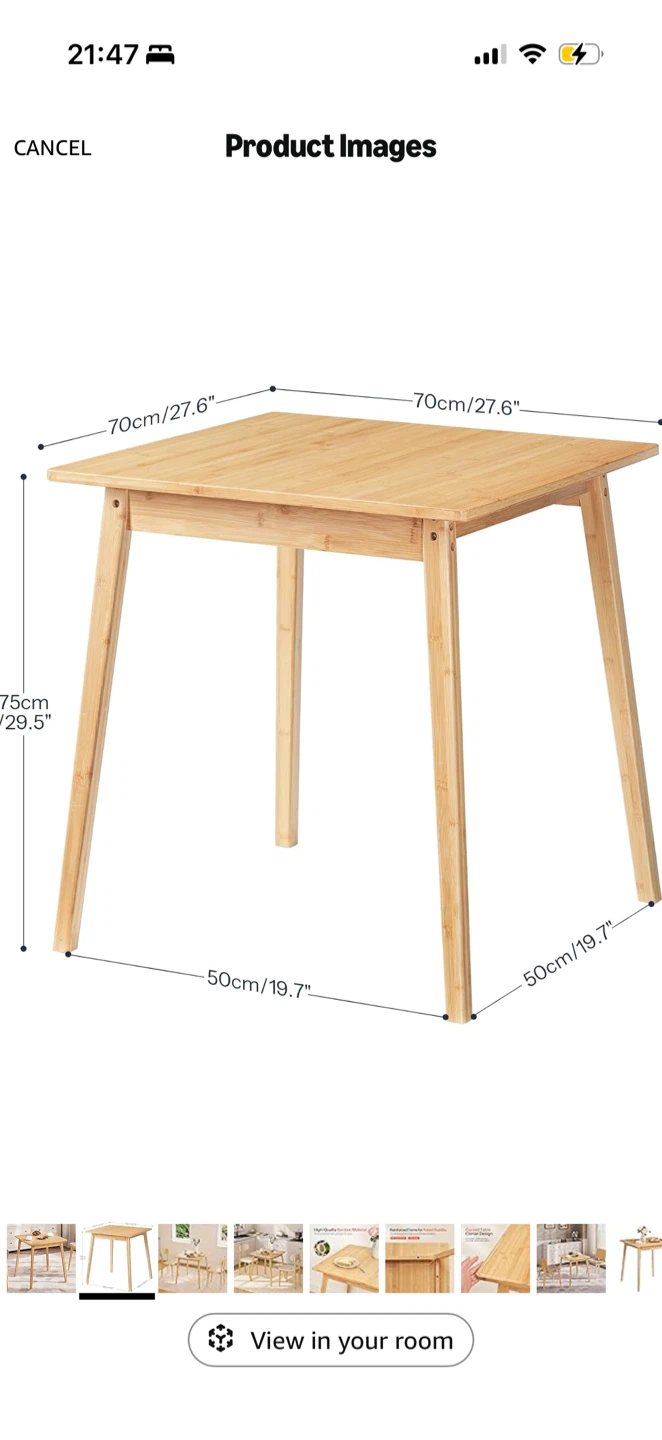 Bamboo small Dining Table - photo 2