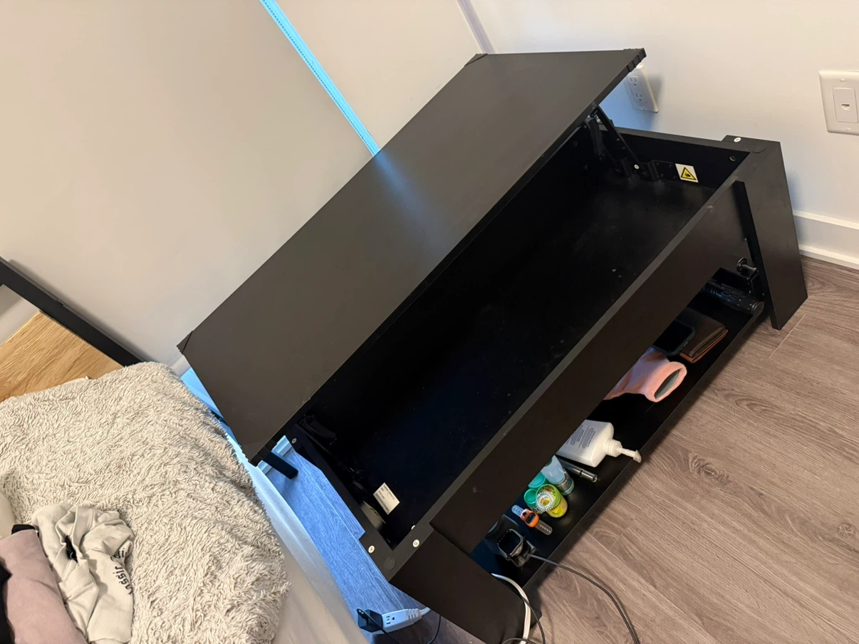 Lift Top Coffee Table with Storage - photo 2