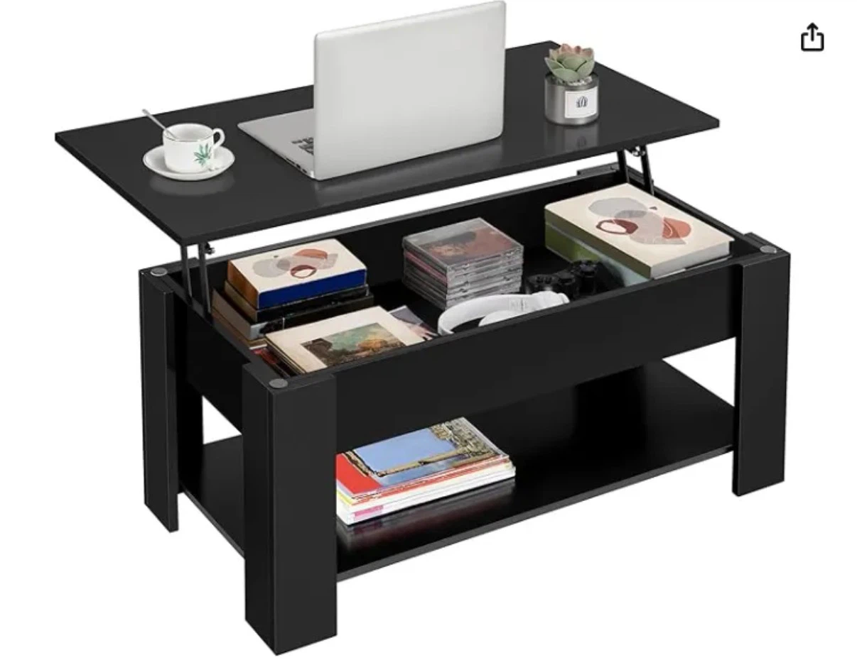 Lift Top Coffee Table with Storage - photo 3