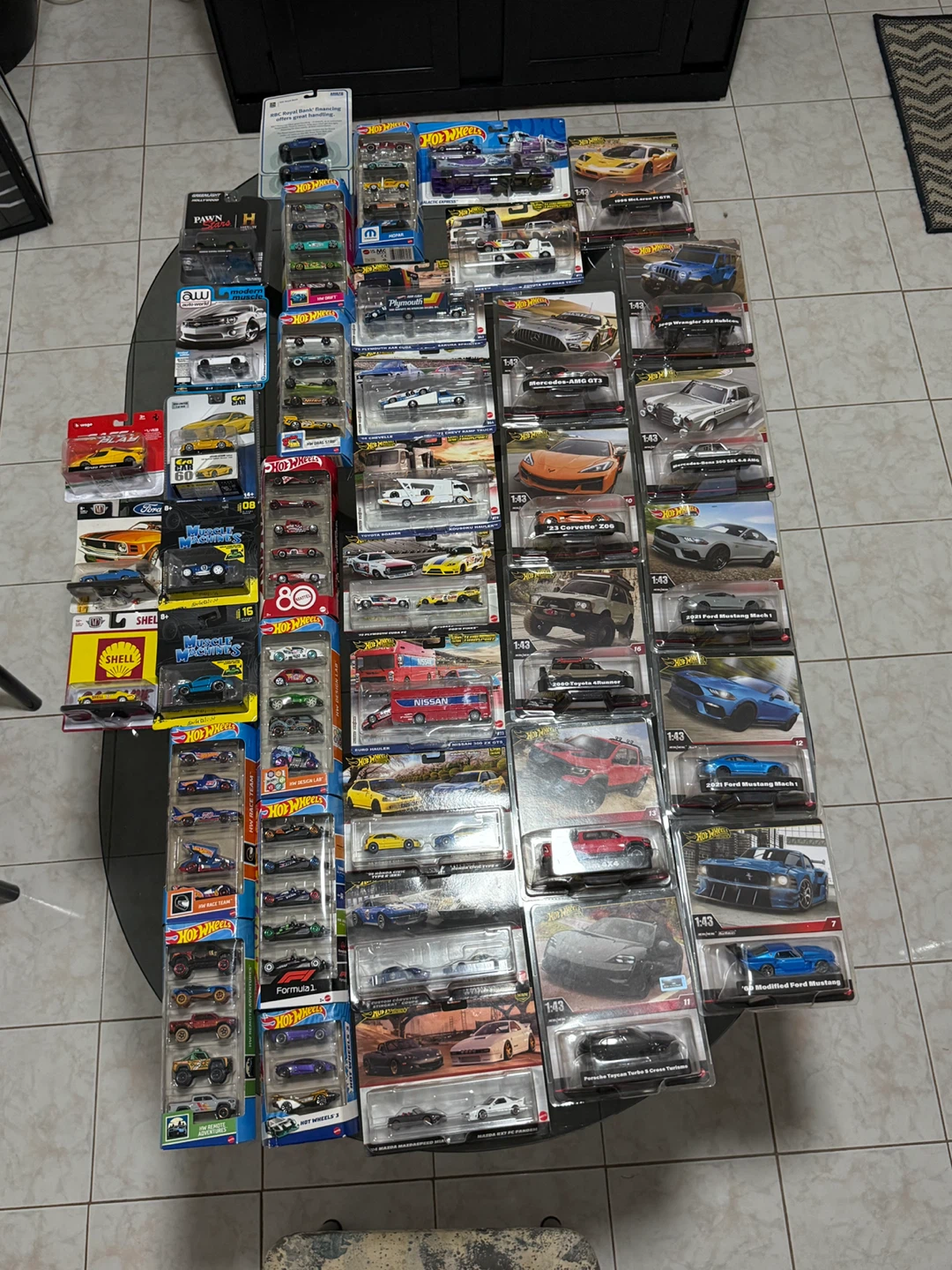 Assorted Hot Wheels and Matchbox Cars