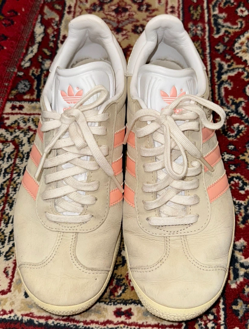 Adidas Gazelle Cream & Coral Sneakers - photo 2