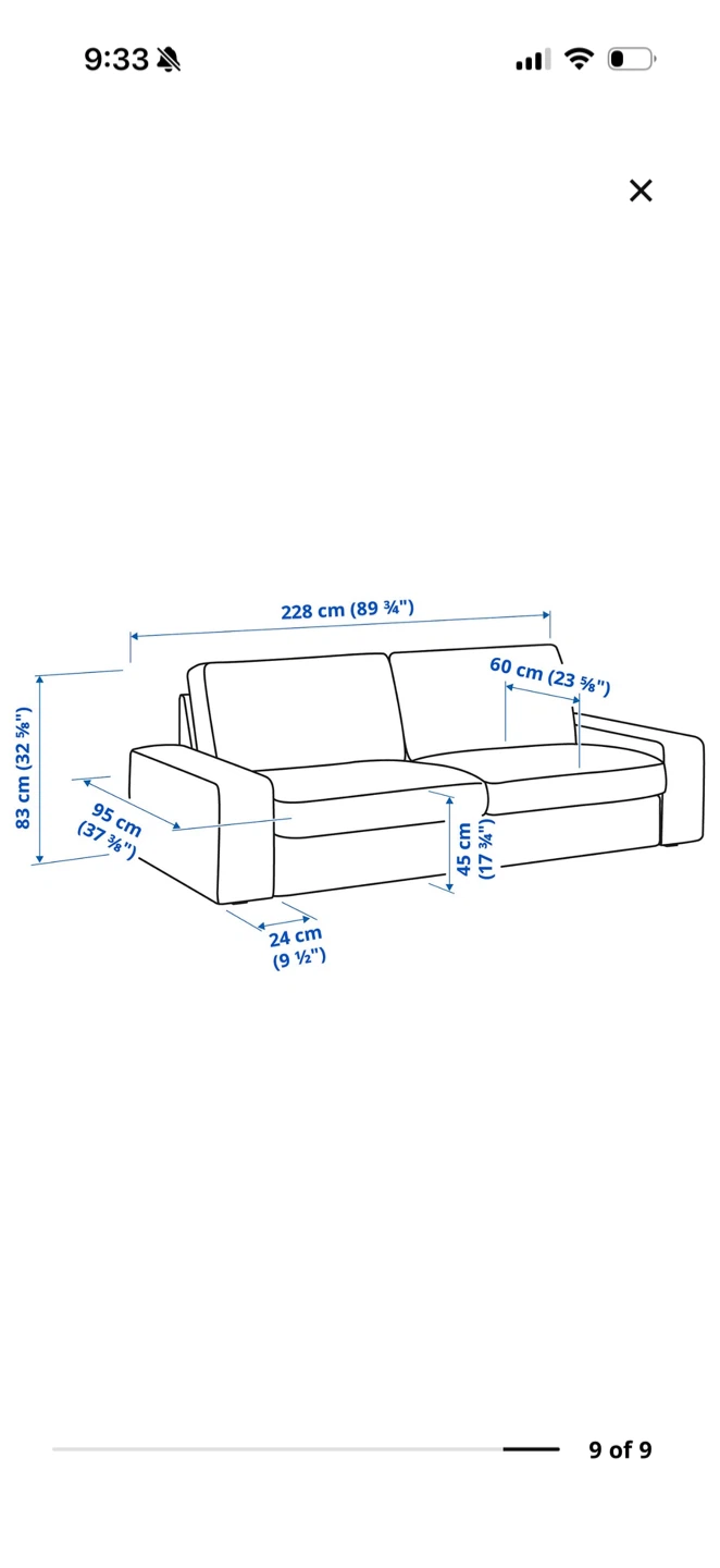 IKEA Kivik 3-Seater Sofa - photo 2