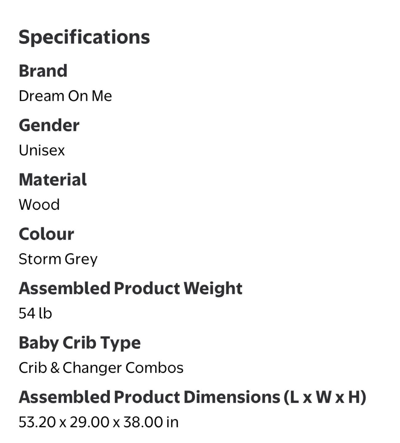 Dream on Me Anna 4-in-1 Crib & Changing Table Combo - photo 5