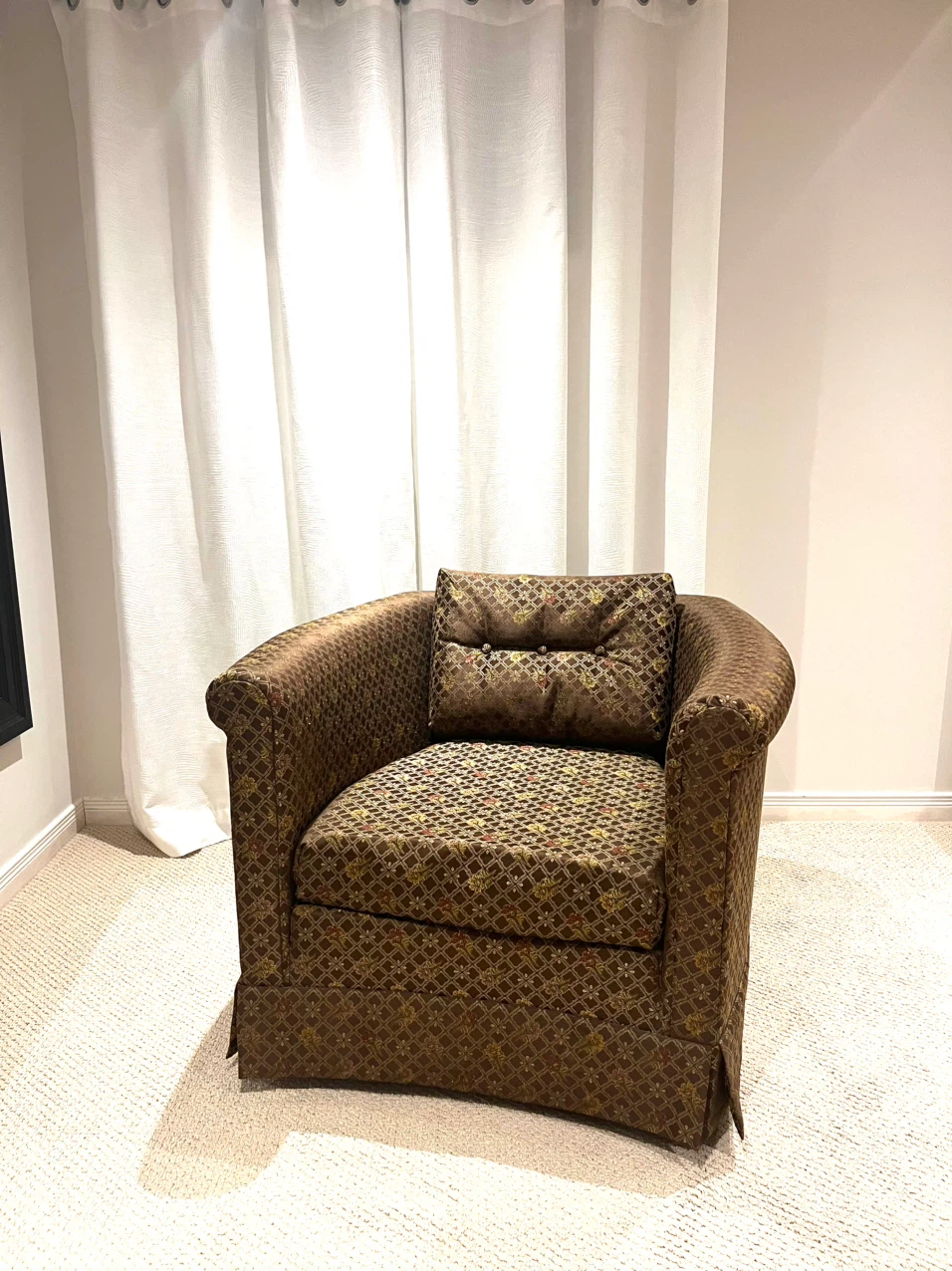 Brown Re-Upholstered Accent Chair - photo 2