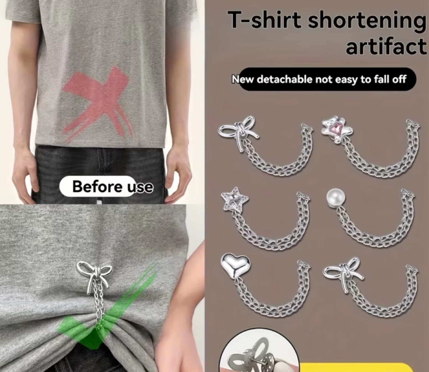 T-Shirt Shortening Artifacts Set - Various Charms - photo 3