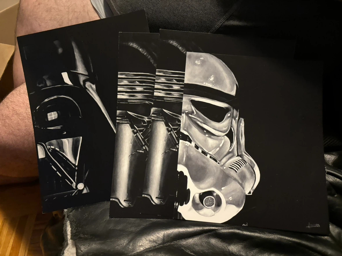 Star Wars Helmet Art Prints by Lee Howard