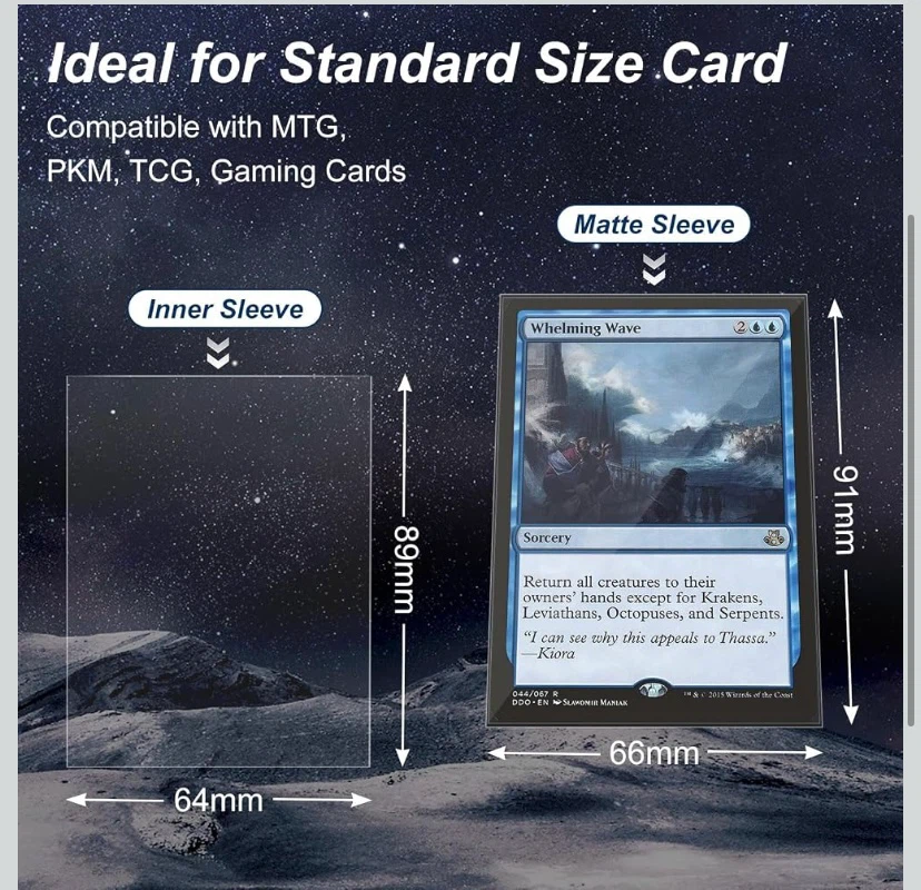New 2100 Pack Trading Card Sleeves - photo 3