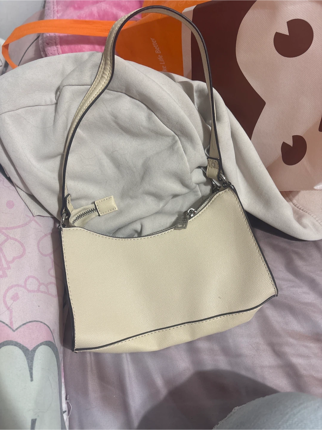 Beige and silver  bag - photo 2