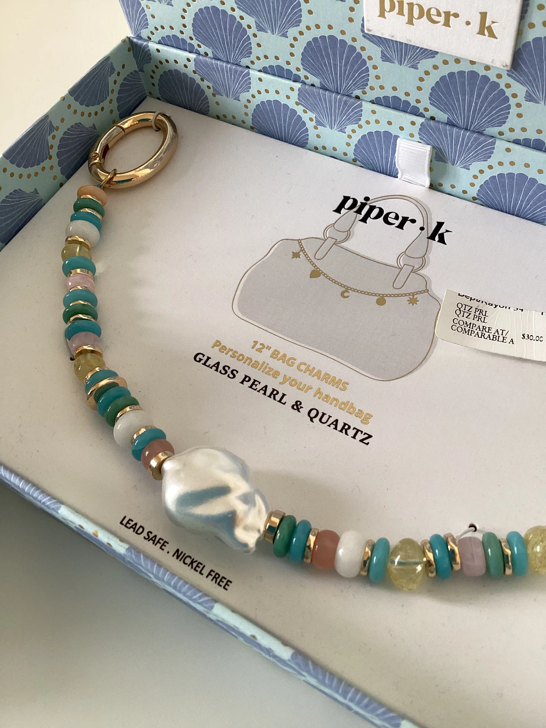 Piper K Bag Charms & Flower Earrings Set - photo 2