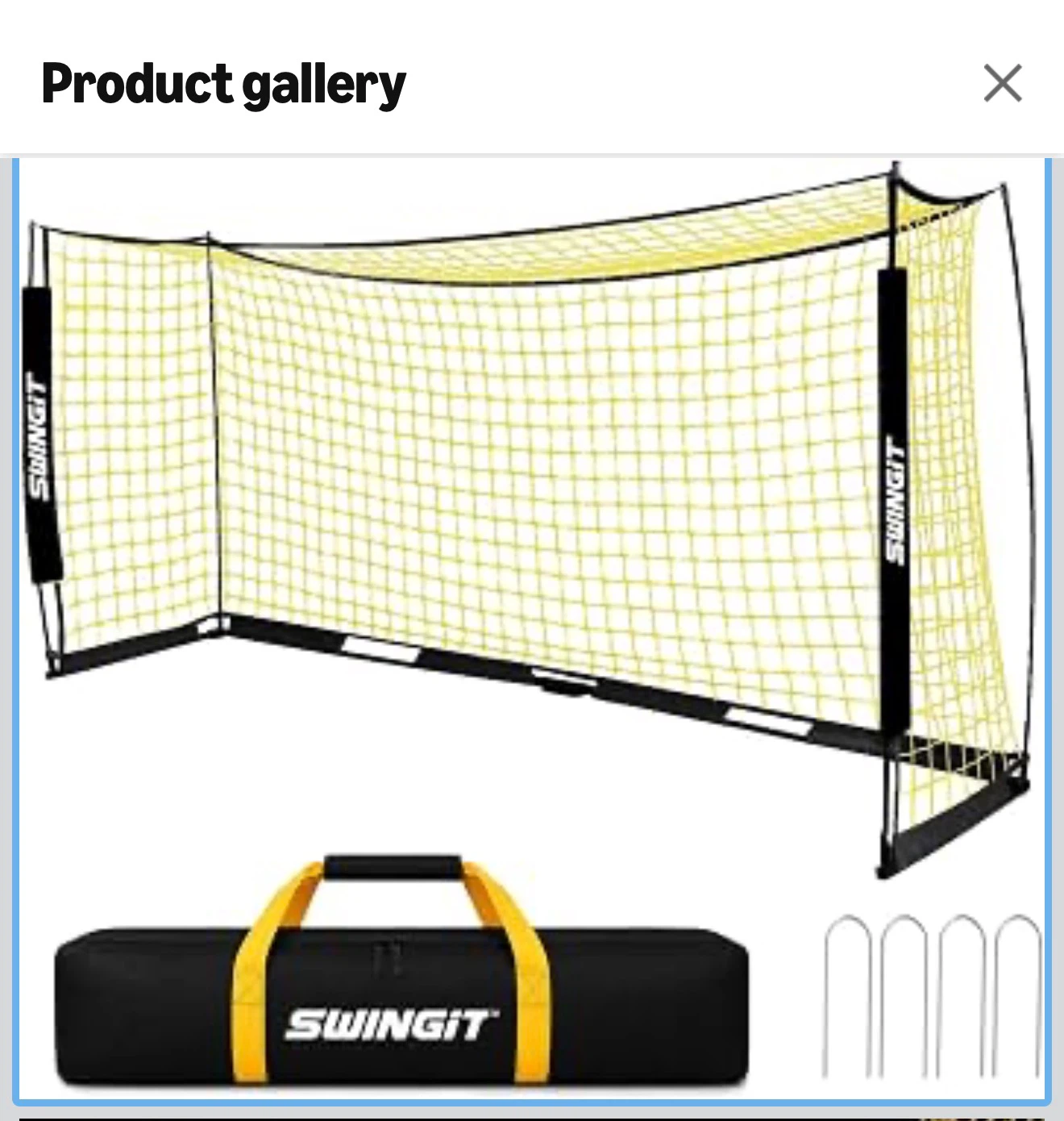 SWINGIT 12x6 FT Portable Soccer Goal - photo 2
