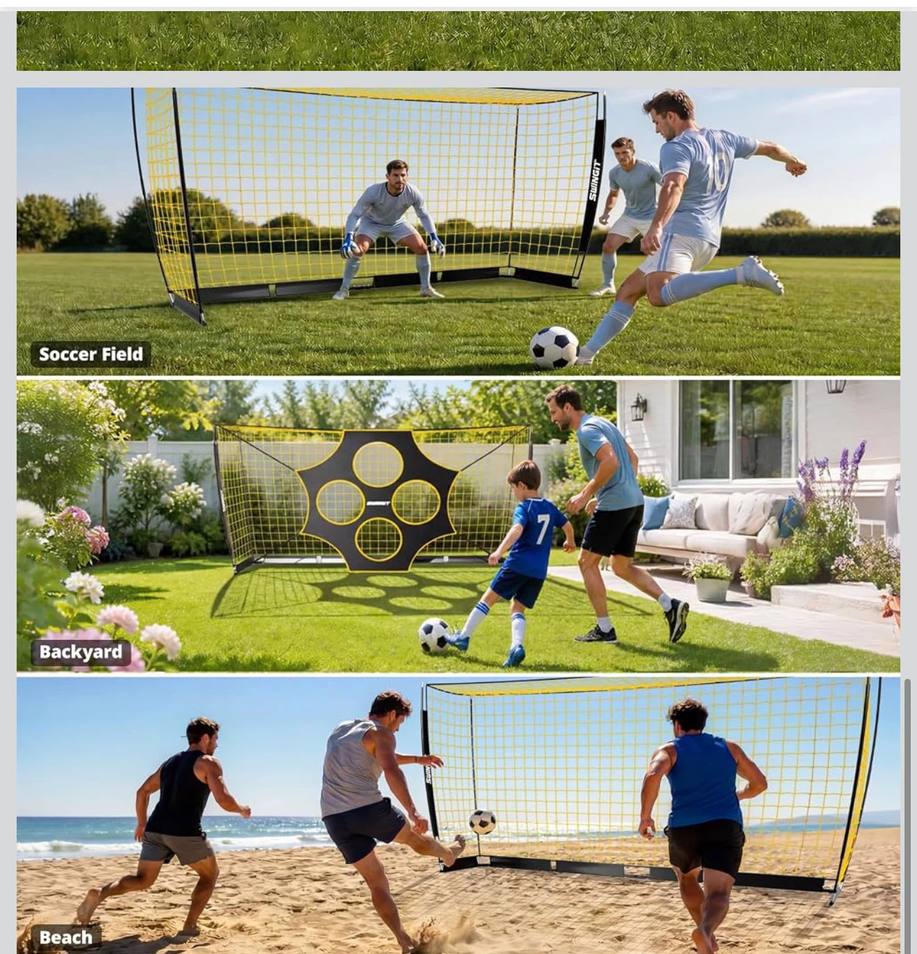 SWINGIT 12x6 FT Portable Soccer Goal - photo 5