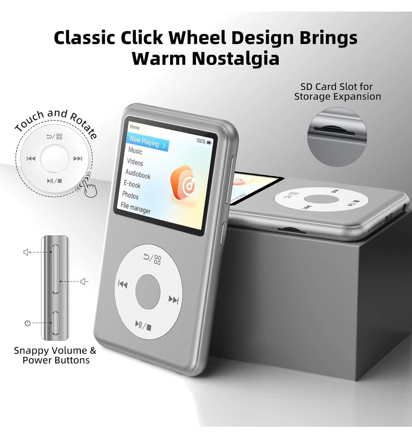 Innioasis Y2 MP3 Player - Silver - photo 3