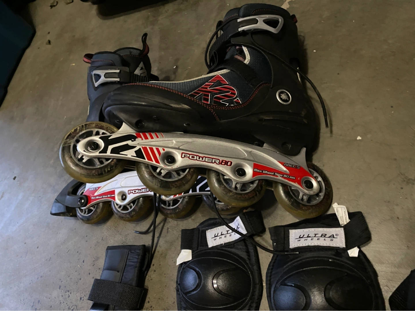 K2 Power 80 Inline Skates with Protective Gear - photo 2