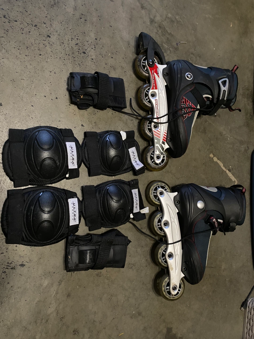 K2 Power 80 Inline Skates with Protective Gear