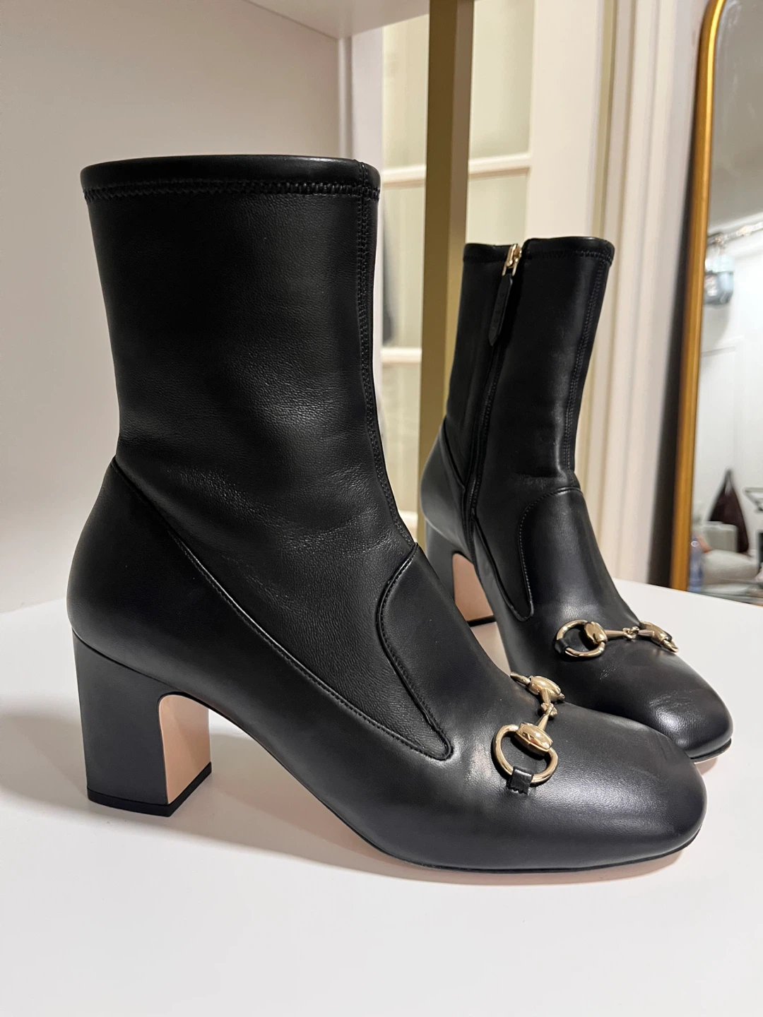 Gucci Black Leather Ankle Boots - photo 2