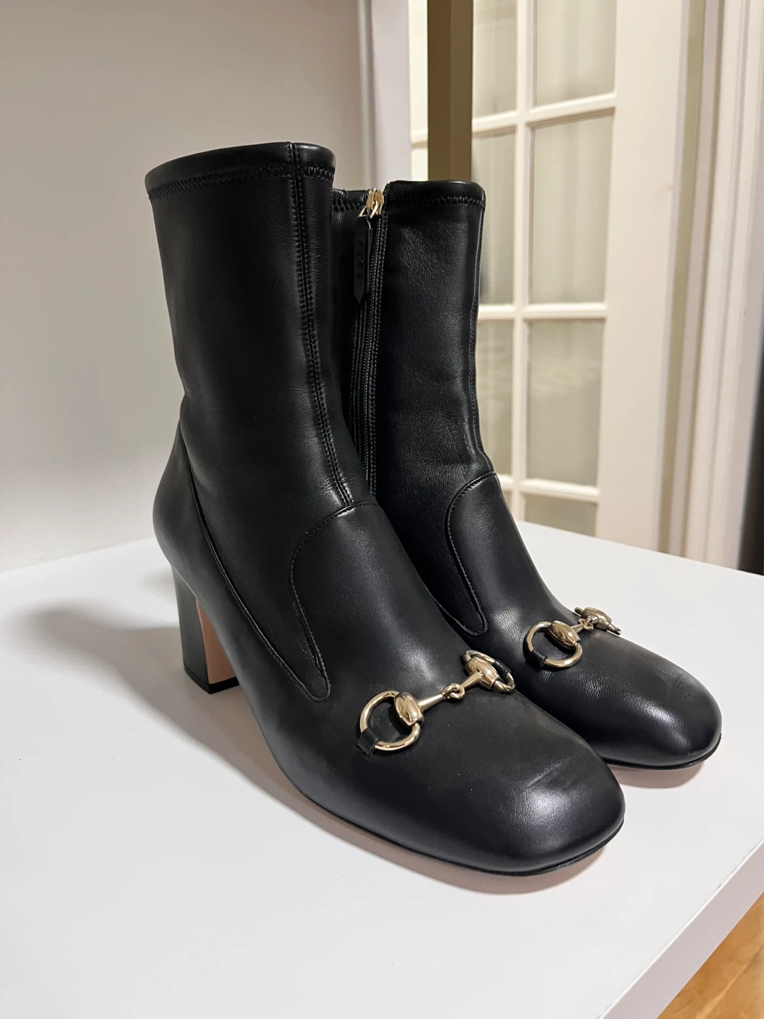Gucci Black Leather Ankle Boots - photo 3