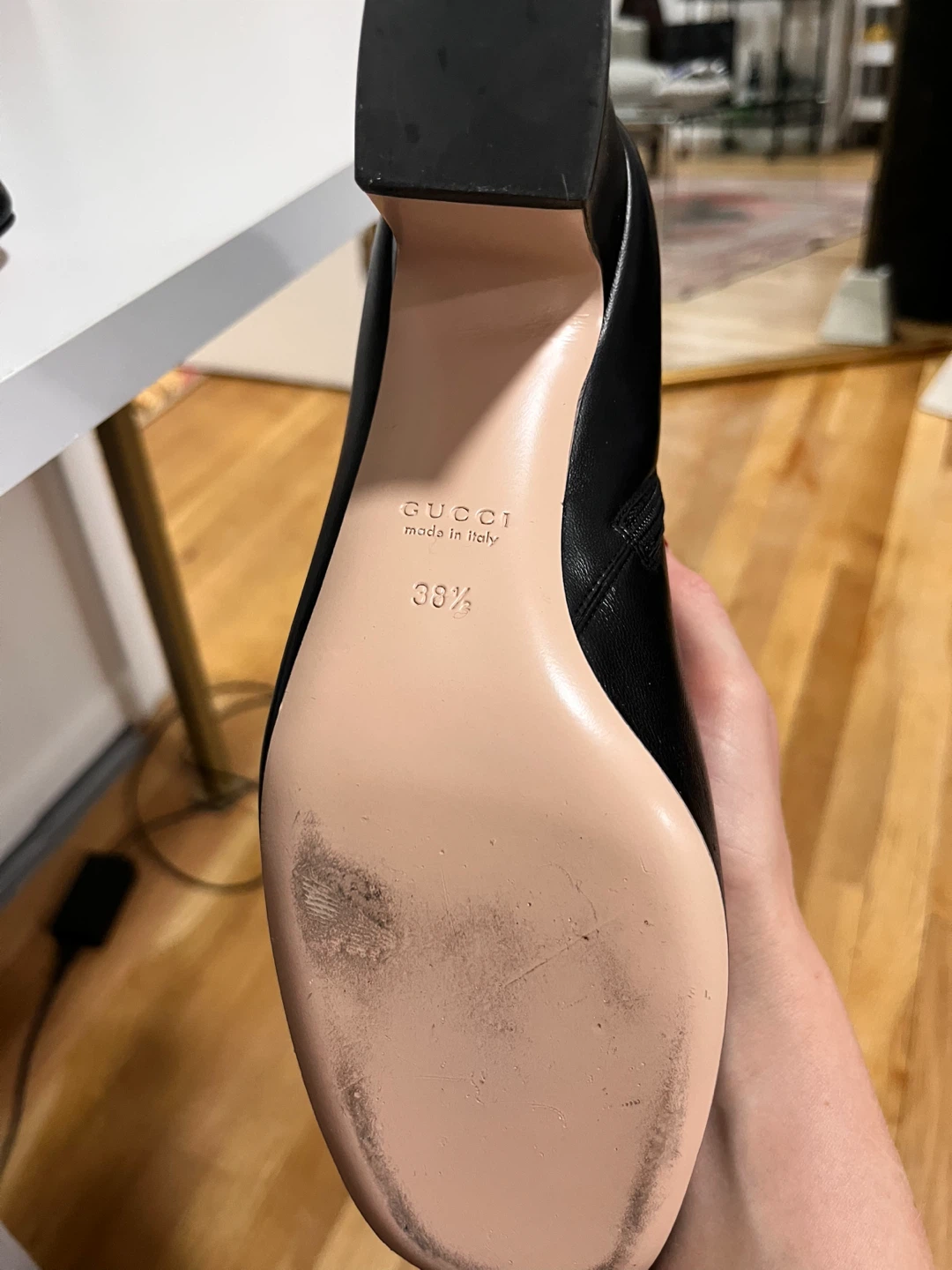 Gucci Black Leather Ankle Boots - photo 4