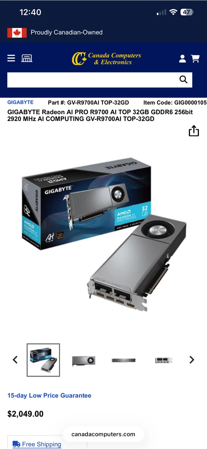 GIGABYTE Radeon AI PRO R9700 TOP 32GB Graphics Card - photo 3
