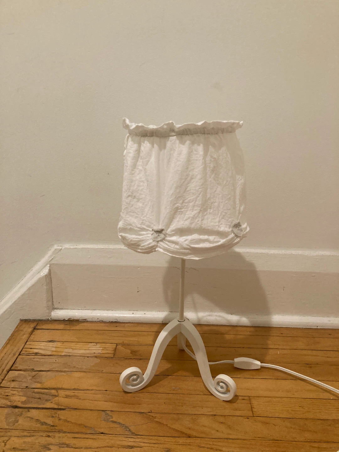 IKEA Lamp with Ruffled Shade